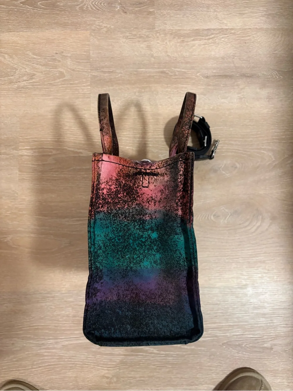 Marc Jacobs Multicolor Gradient Canvas Tote with White Logo